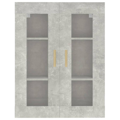 vidaXL Hanging Wall Cabinet Concrete Grey 69.5x34x90 cm