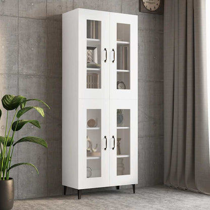 vidaXL Hanging Wall Cabinet White 69,5x34x90 cm