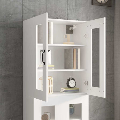 vidaXL Hanging Wall Cabinet White 69,5x34x90 cm
