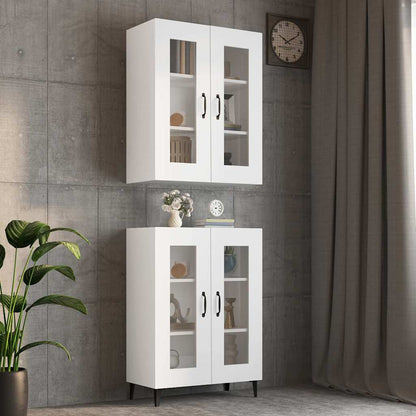 vidaXL Hanging Wall Cabinet White 69,5x34x90 cm