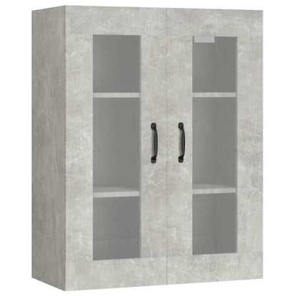 vidaXL Hanging Wall Cabinet Concrete Grey 69,5x34x90 cm