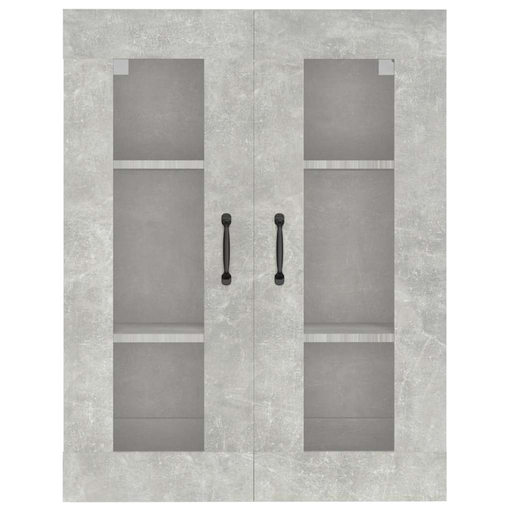 vidaXL Hanging Wall Cabinet Concrete Grey 69.5x34x90 cm