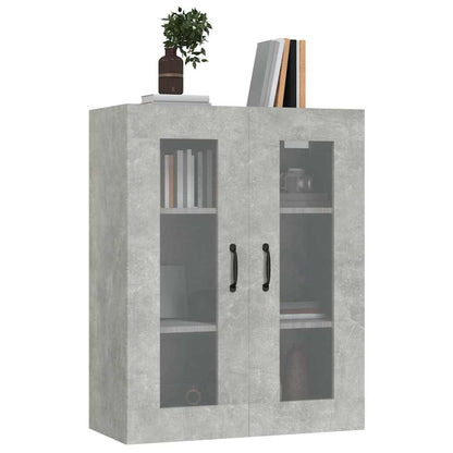 vidaXL Hanging Wall Cabinet Concrete Grey 69,5x34x90 cm