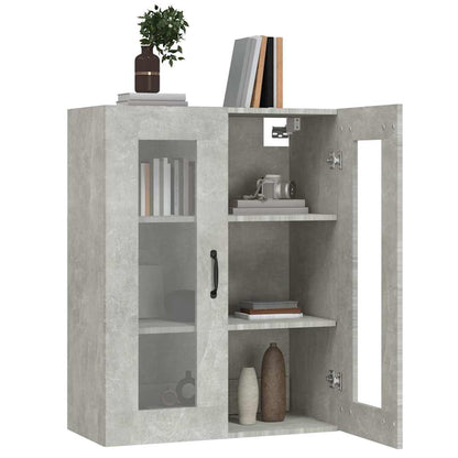 vidaXL Hanging Wall Cabinet Concrete Grey 69,5x34x90 cm