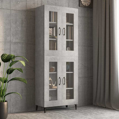 vidaXL Hanging Wall Cabinet Concrete Grey 69,5x34x90 cm