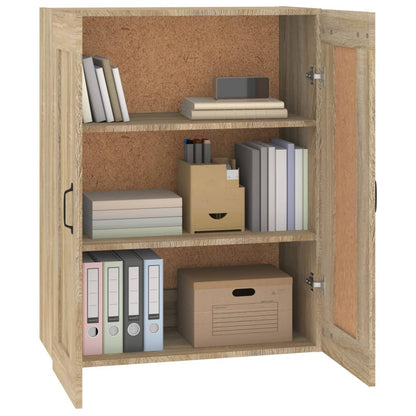 vidaXL Hanging Wall Cabinet Sonoma Oak 69.5x32.5x90 cm