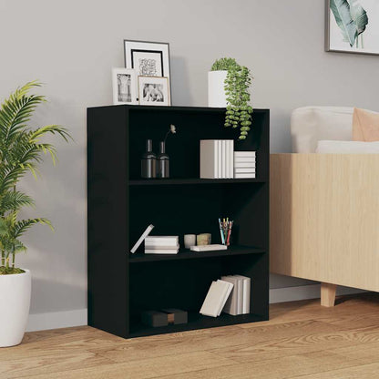 vidaXL Hanging Wall Cabinet | Black | Engineered Wood | Rectangular | Minimalist