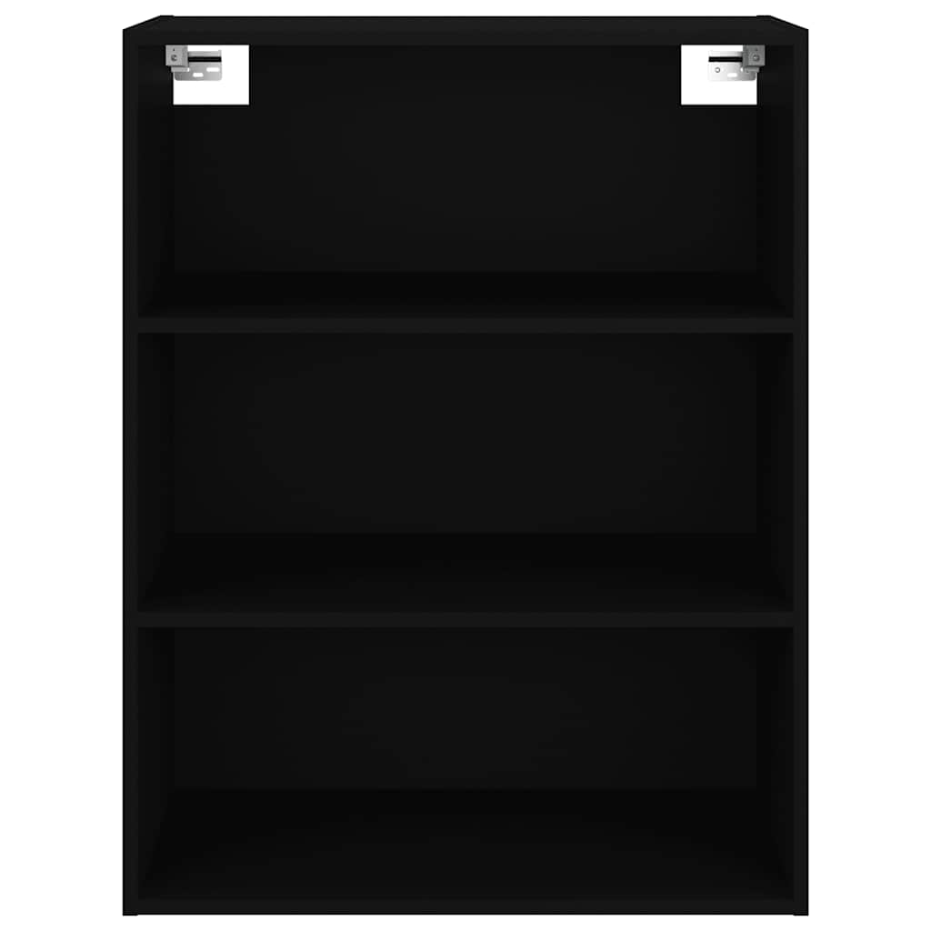vidaXL Hanging Wall Cabinet | Black | Engineered Wood | Rectangular | Minimalist