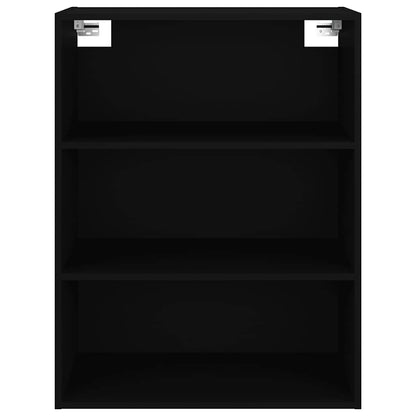 vidaXL Hanging Wall Cabinet | Black | Engineered Wood | Rectangular | Minimalist