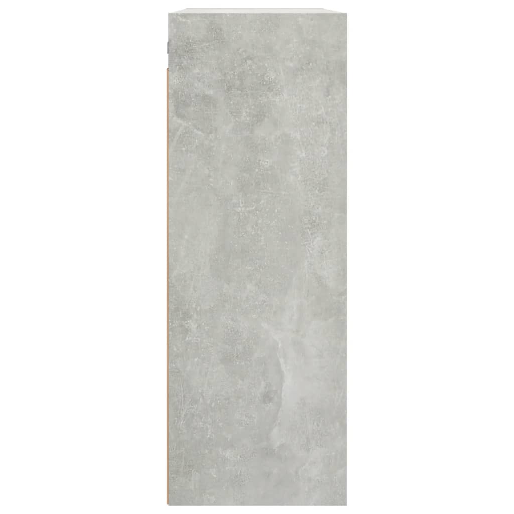 vidaXL Hanging Wall Cabinet Concrete Grey 69.5x32.5x90 cm