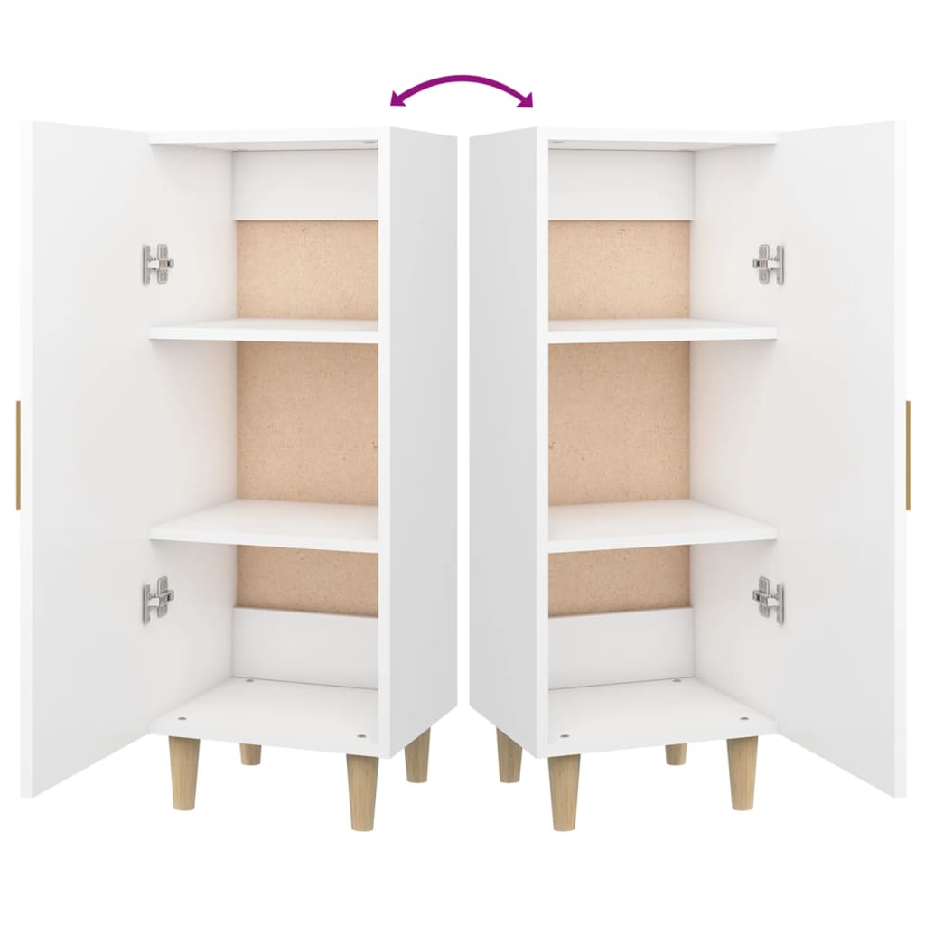 vidaXL Sideboard White 34.5x34x90 cm Engineered Wood