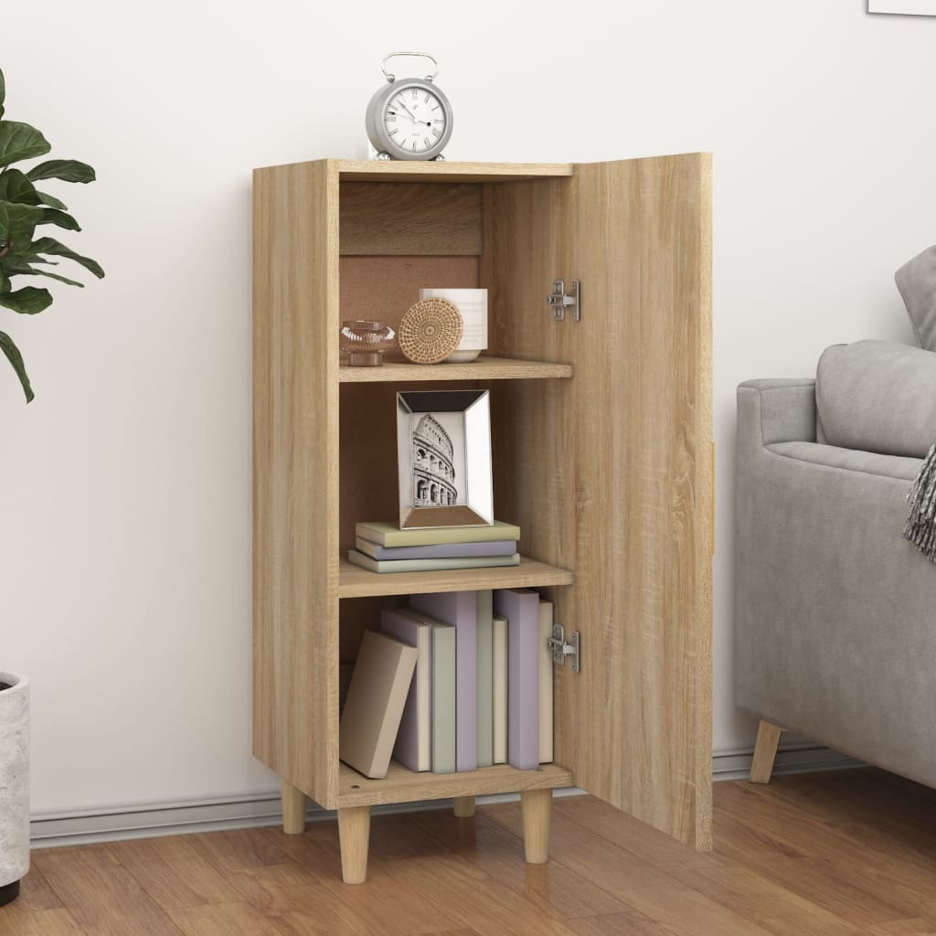 vidaXL Sideboard Sonoma Oak 34.5x34x90 cm Engineered Wood