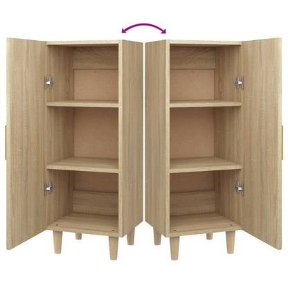 vidaXL Sideboard Sonoma Oak 34.5x34x90 cm Engineered Wood