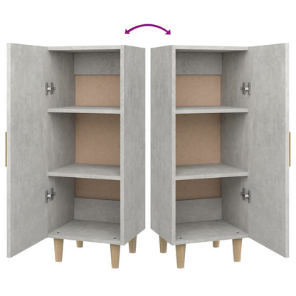 vidaXL Sideboard Concrete Grey 34.5x34x90 cm Engineered Wood