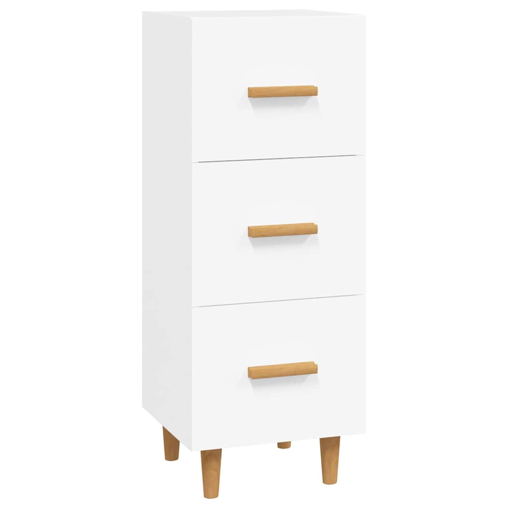 vidaXL Sideboard White 34,5x34x90 cm Engineered Wood