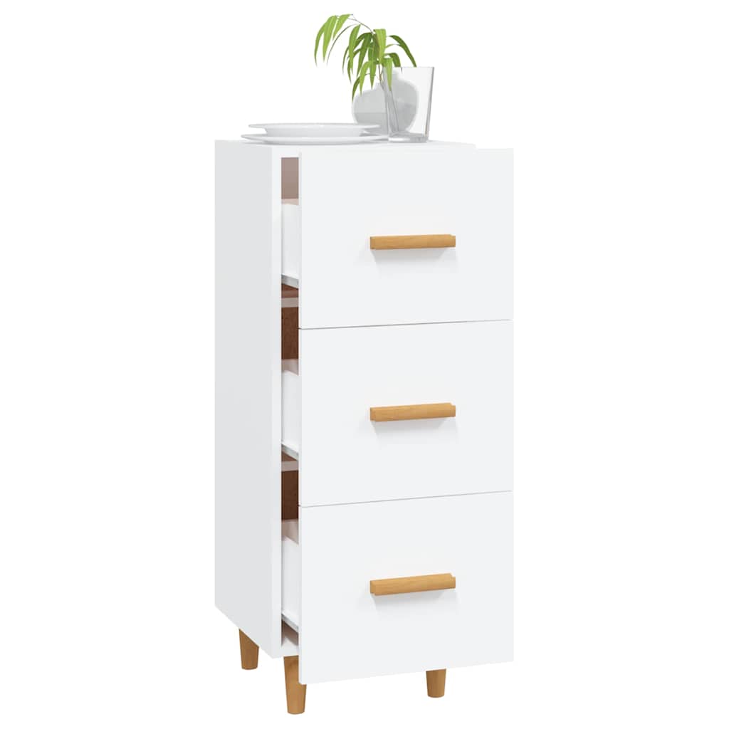 vidaXL Sideboard White 34,5x34x90 cm Engineered Wood
