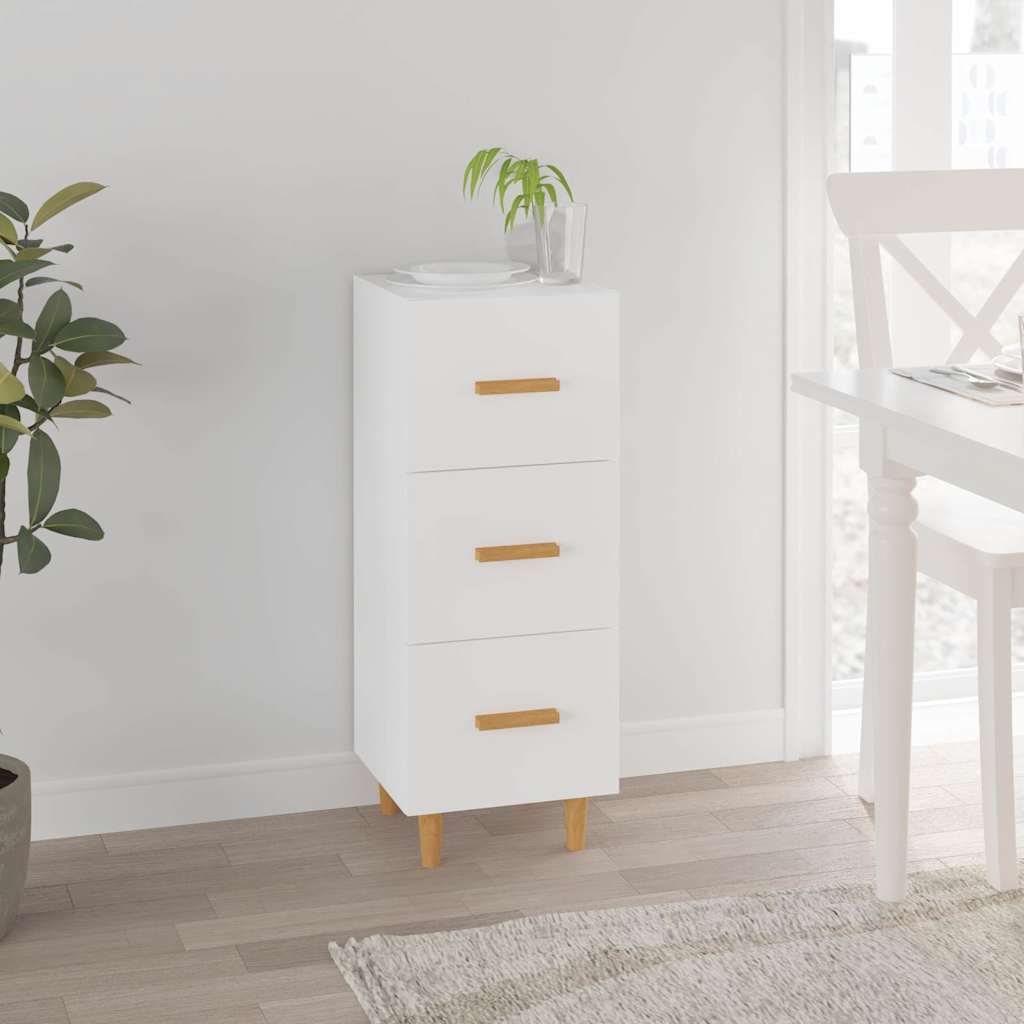 vidaXL Sideboard White 34,5x34x90 cm Engineered Wood