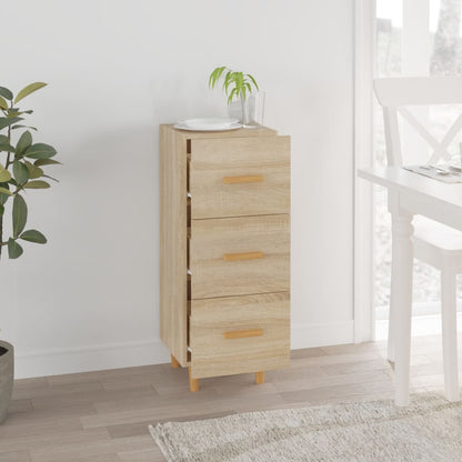 vidaXL Sideboard Sonoma Oak 34.5x34x90 cm Engineered Wood