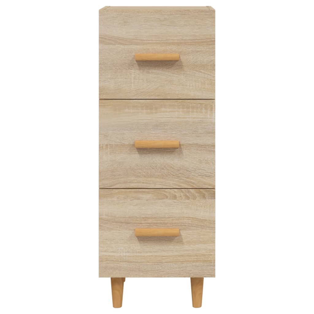 vidaXL Sideboard Sonoma Oak 34.5x34x90 cm Engineered Wood