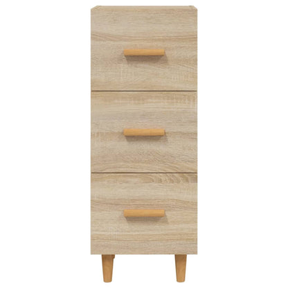 vidaXL Sideboard Sonoma Oak 34.5x34x90 cm Engineered Wood