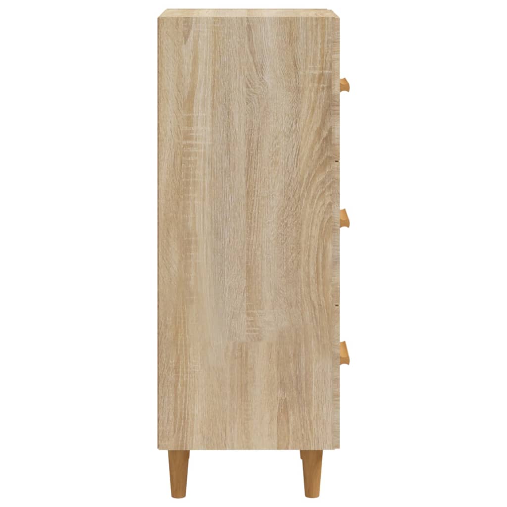 vidaXL Sideboard Sonoma Oak 34.5x34x90 cm Engineered Wood