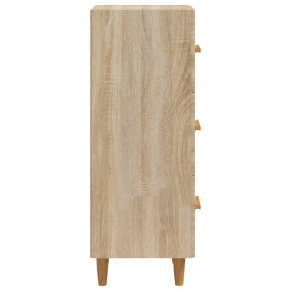 vidaXL Sideboard Sonoma Oak 34.5x34x90 cm Engineered Wood