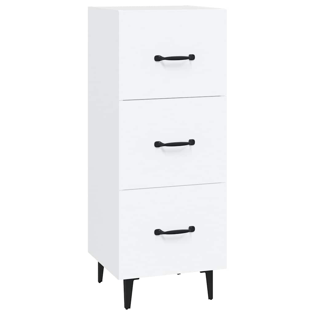 vidaXL Sideboard White 34,5x34x90 cm Engineered Wood