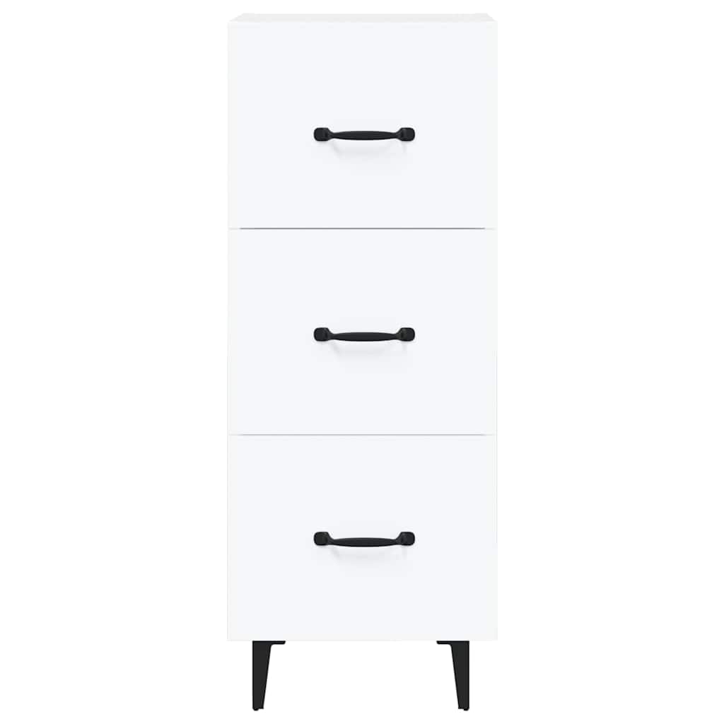 vidaXL Sideboard White 34,5x34x90 cm Engineered Wood