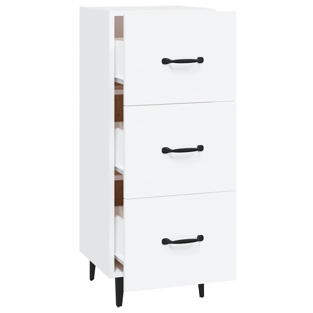 vidaXL Sideboard White 34,5x34x90 cm Engineered Wood
