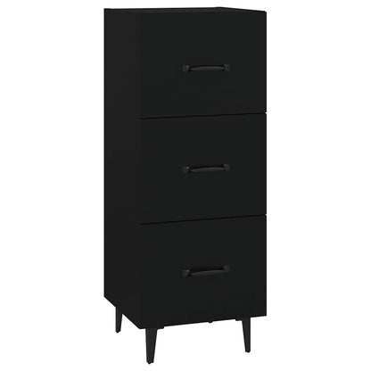 vidaXL Sideboard Black 34,5x34x90 cm Engineered Wood