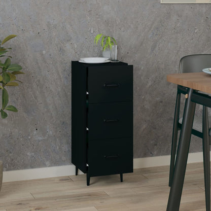 vidaXL Sideboard | Black | Engineered wood | Medium | Sideboard | Rectangular