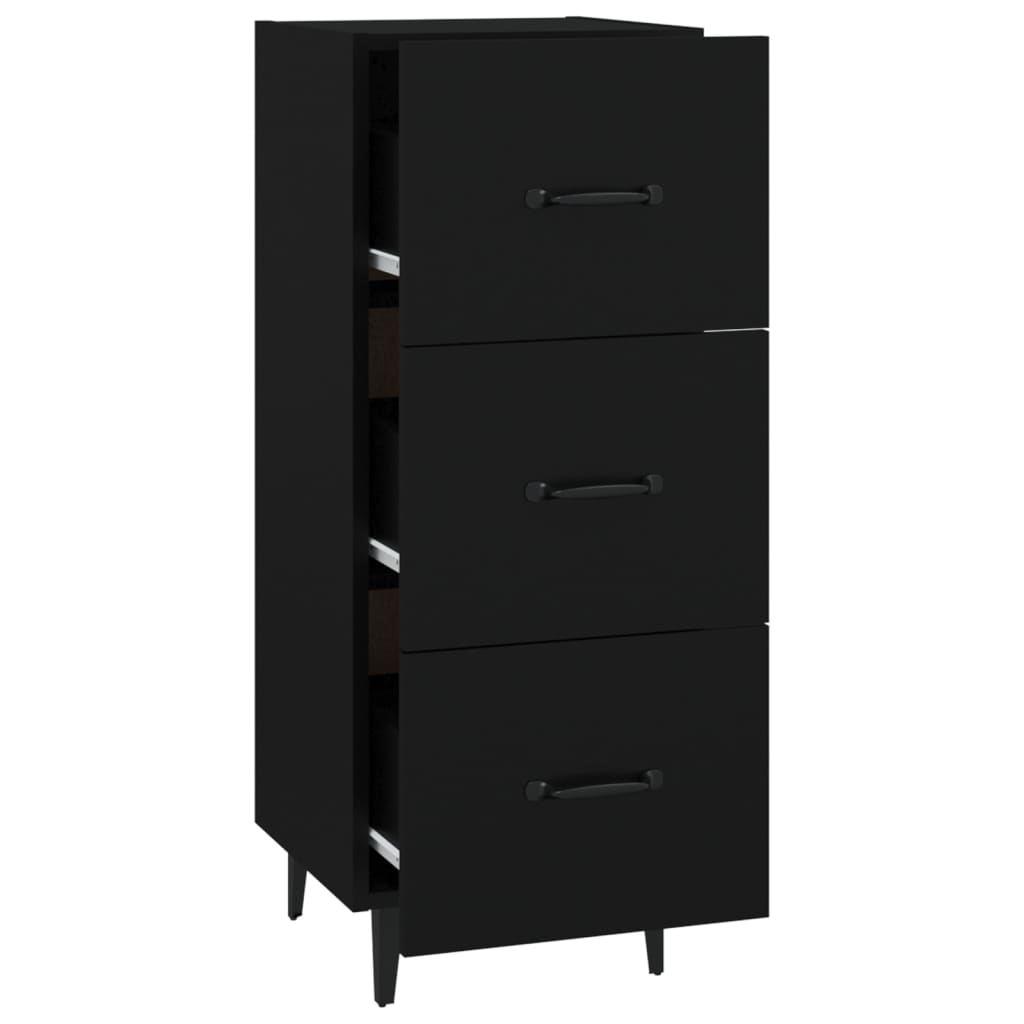 vidaXL Sideboard | Black | Engineered wood | Medium | Sideboard | Rectangular