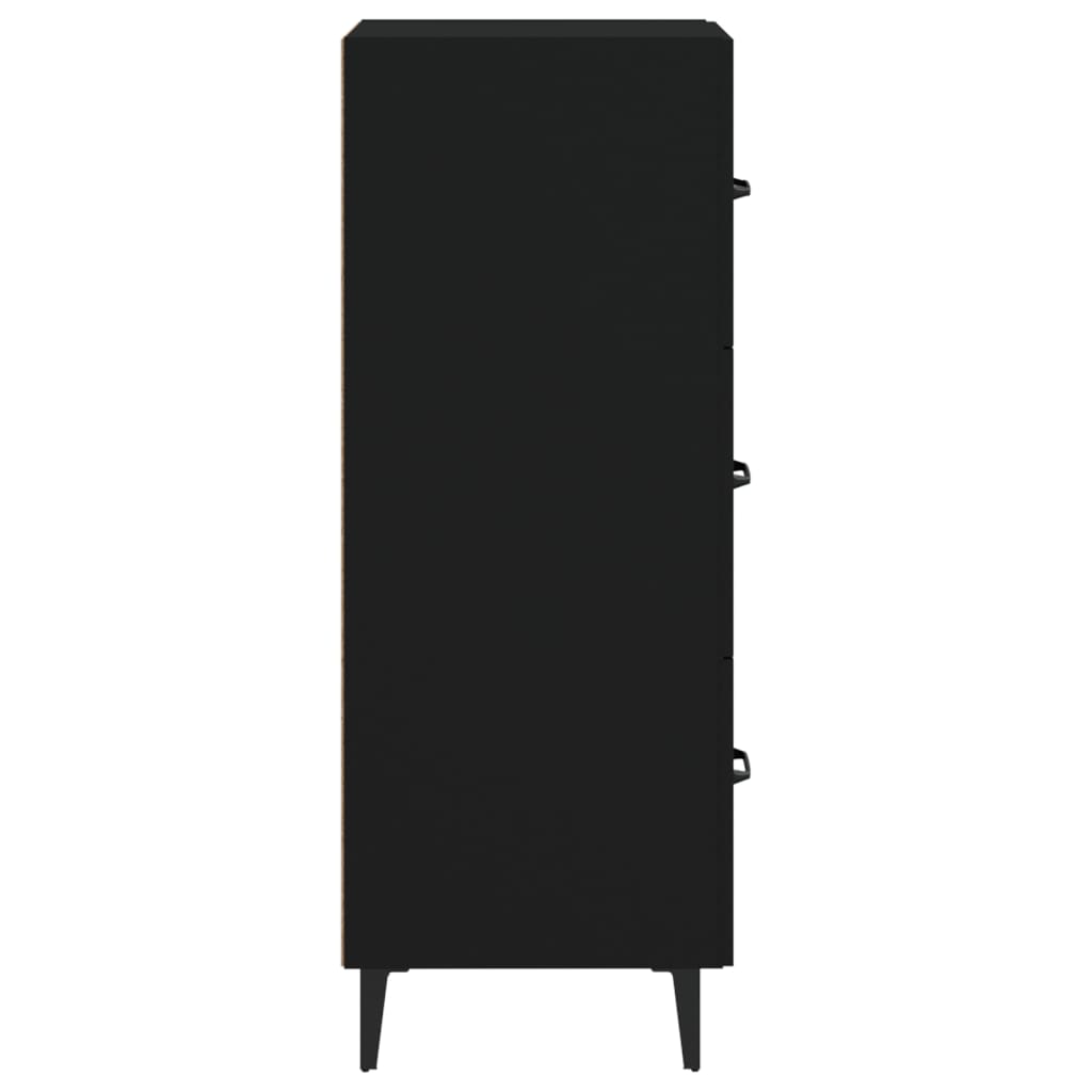 vidaXL Sideboard | Black | Engineered wood | Medium | Sideboard | Rectangular