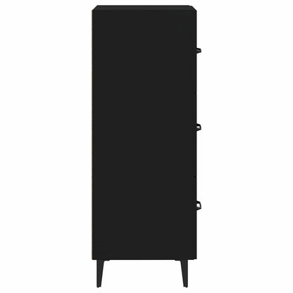 vidaXL Sideboard Black 34,5x34x90 cm Engineered Wood