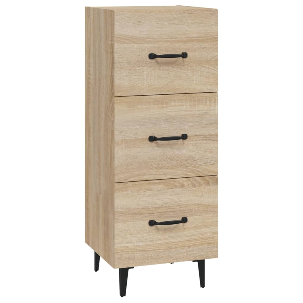 vidaXL Sideboard Sonoma Oak 34.5x34x90 cm Engineered Wood
