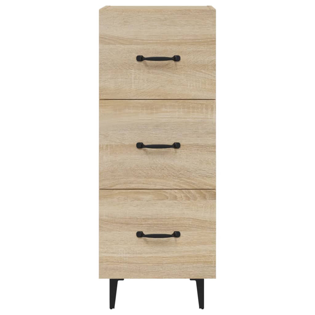 vidaXL Sideboard Sonoma Oak 34.5x34x90 cm Engineered Wood