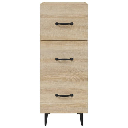 vidaXL Sideboard Sonoma Oak 34.5x34x90 cm Engineered Wood