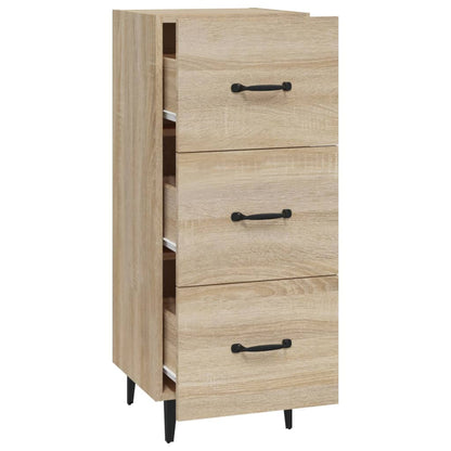 vidaXL Sideboard Sonoma Oak 34.5x34x90 cm Engineered Wood