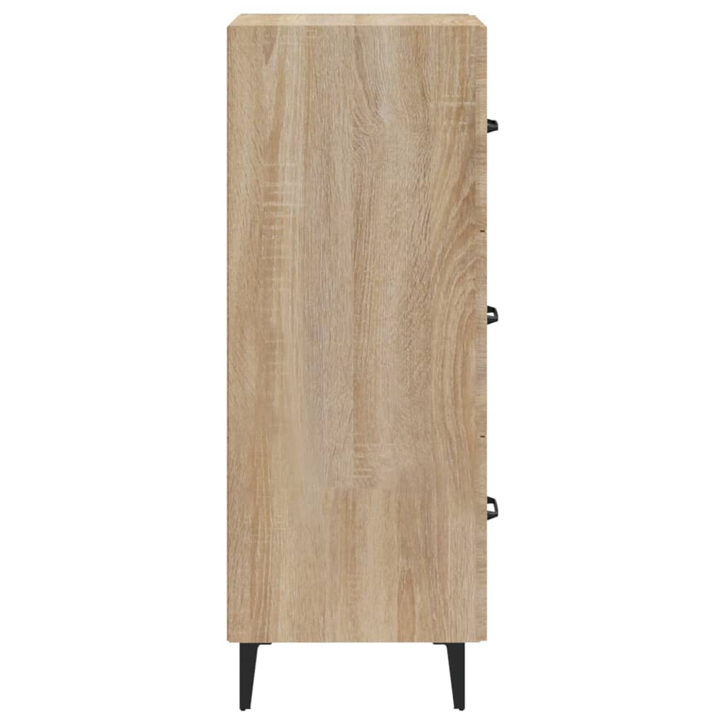 vidaXL Sideboard Sonoma Oak 34.5x34x90 cm Engineered Wood