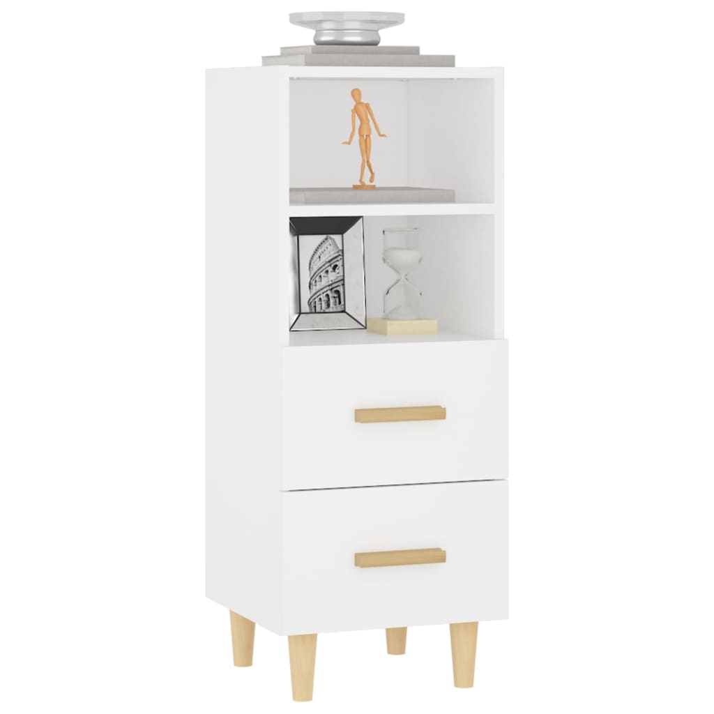 vidaXL Sideboard White 34.5x34x90 cm Engineered Wood