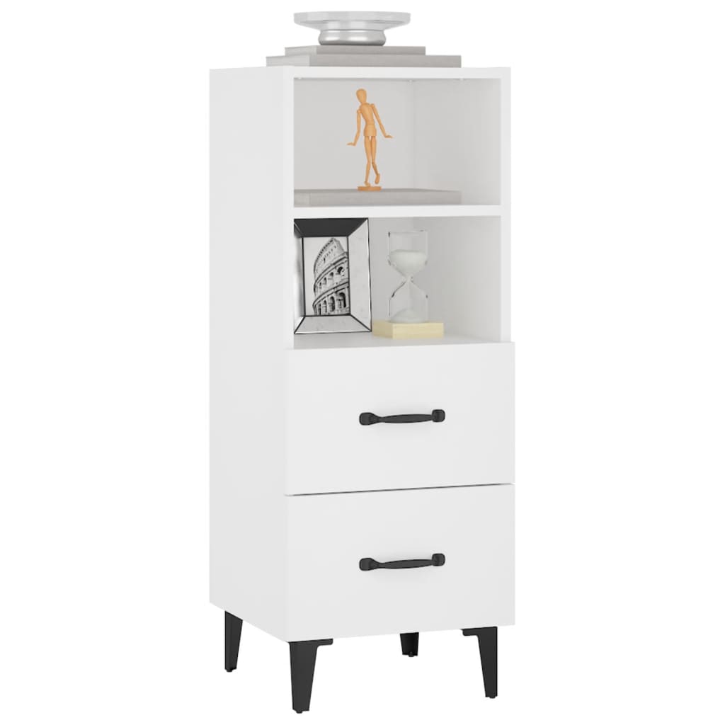 vidaXL Sideboard White 34.5x34x90 cm Engineered Wood