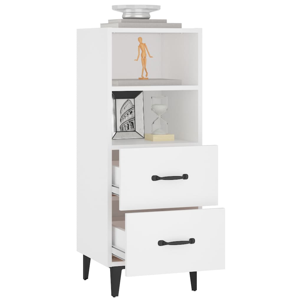 vidaXL Sideboard White 34.5x34x90 cm Engineered Wood