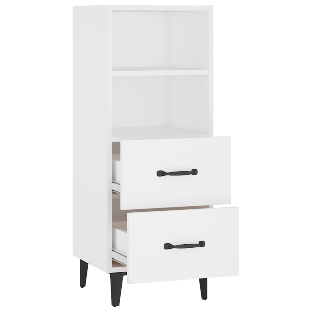 vidaXL Sideboard White 34.5x34x90 cm Engineered Wood