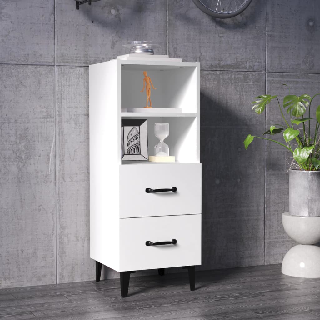 vidaXL Sideboard White 34.5x34x90 cm Engineered Wood