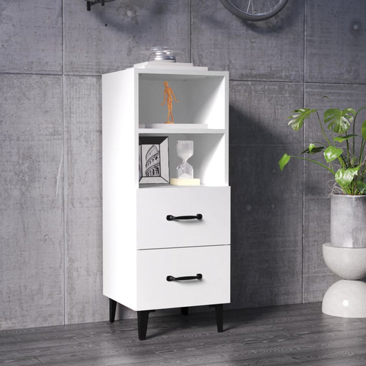 vidaXL Sideboard White 34.5x34x90 cm Engineered Wood