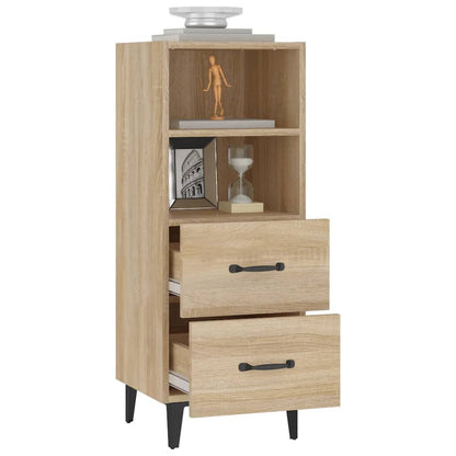 vidaXL Sideboard Sonoma Oak 34.5x34x90 cm Engineered Wood