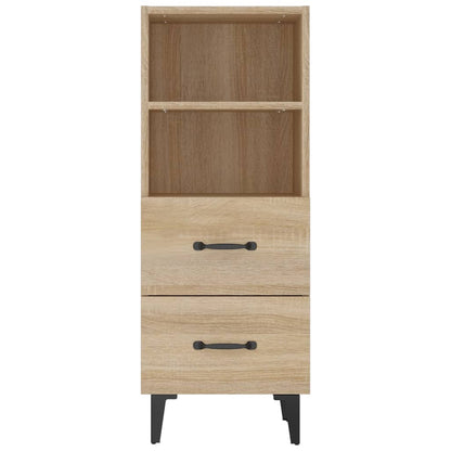 vidaXL Sideboard Sonoma Oak 34.5x34x90 cm Engineered Wood