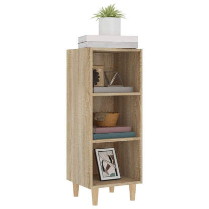 vidaXL Sideboard Sonoma Oak 34.5x32.5x90 cm Engineered Wood