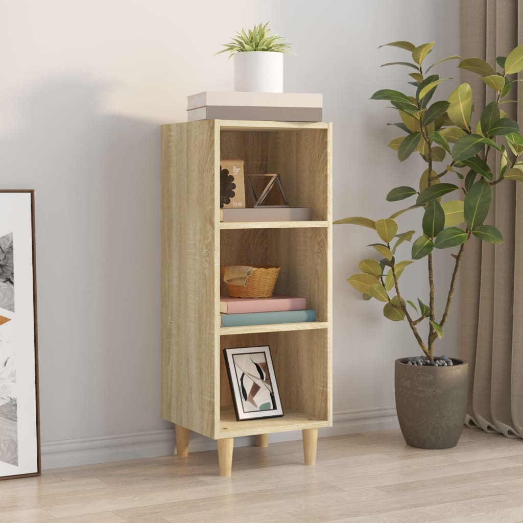 vidaXL Sideboard Sonoma Oak 34.5x32.5x90 cm Engineered Wood