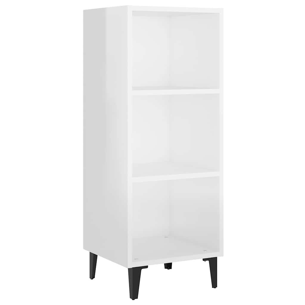 812390 vidaXL Sideboard High Gloss White 34,5x32,5x90 cm Engineered Wood